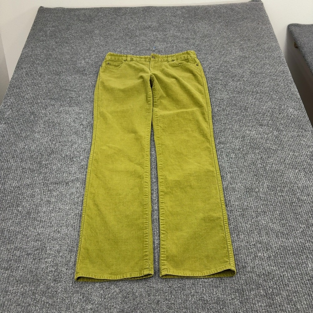J.Crew Pants Womens 8R Green Corduroy Bootcut Stretch Casual Preppy Classic